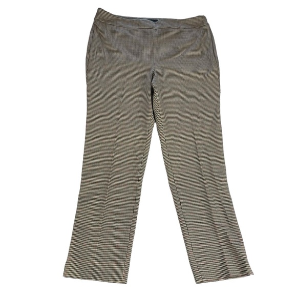 Talbots Pants - Talbots Chatham Ankle Pants Plaid‎ Womens Size 12 petite Cotton Blend Corpcore